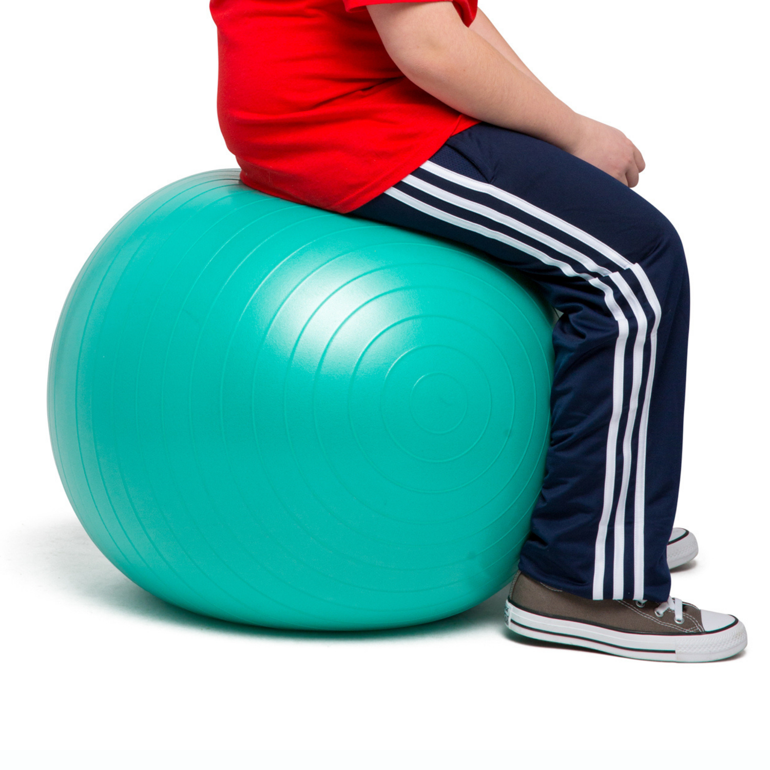 Balance Ball Chair 55cm Non-Rolling for Middle/High School Kids by Bouncyband®