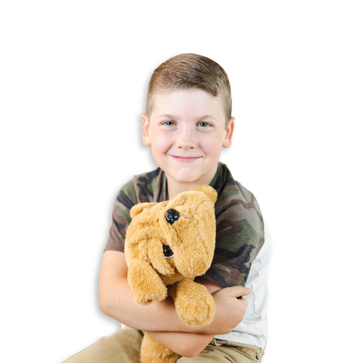 Happy Hugs Weighted Plush Bulldog by Bouncyband®