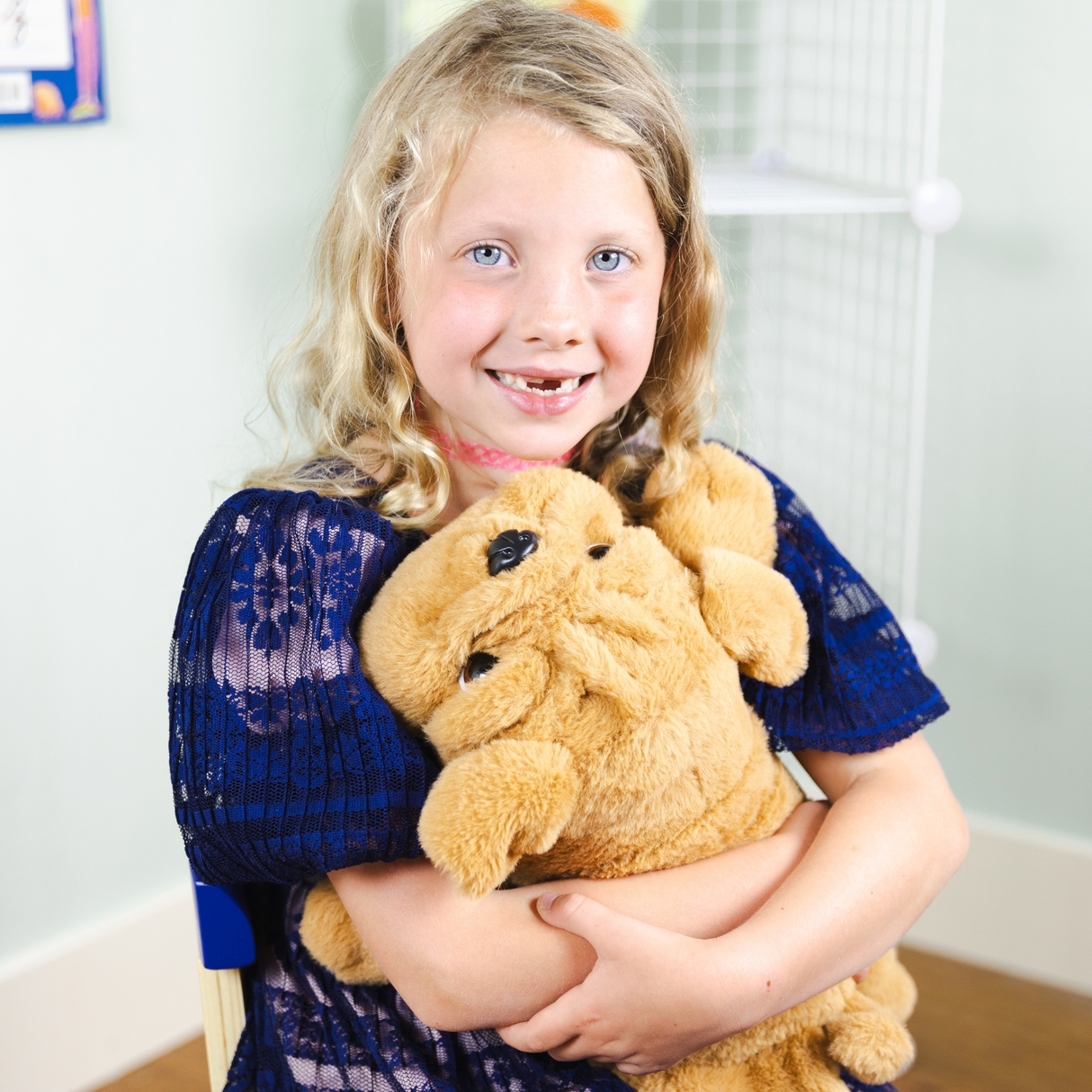 Happy Hugs Weighted Plush Bulldog by Bouncyband®