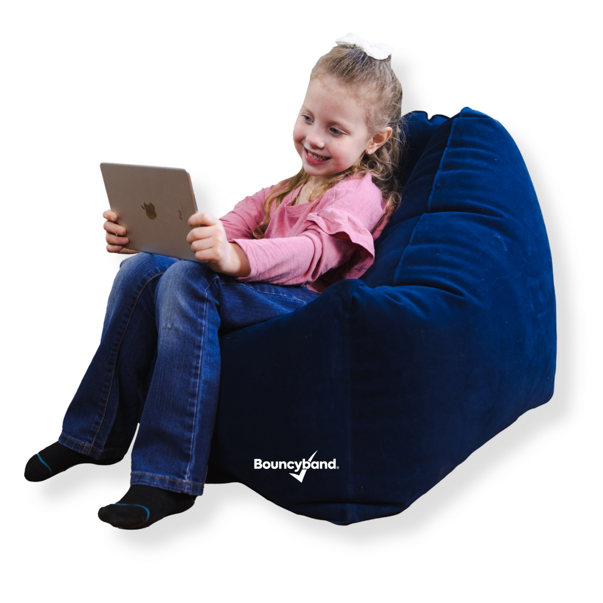 Comfy Cozy Peapod Inflatable Chair for Kids by Bouncyband®