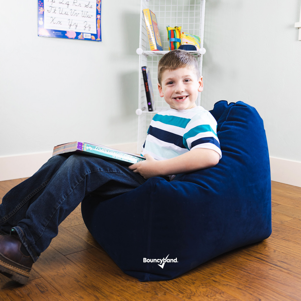 Comfy Cozy Peapod Inflatable Chair for Kids by Bouncyband®