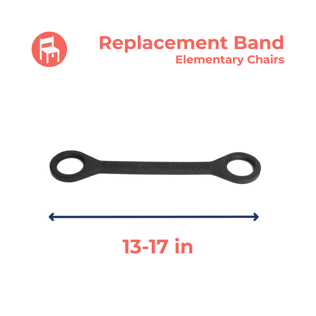 Bouncyband® Authentic Replacement Tension Band for Elementary School Chairs 13–17"