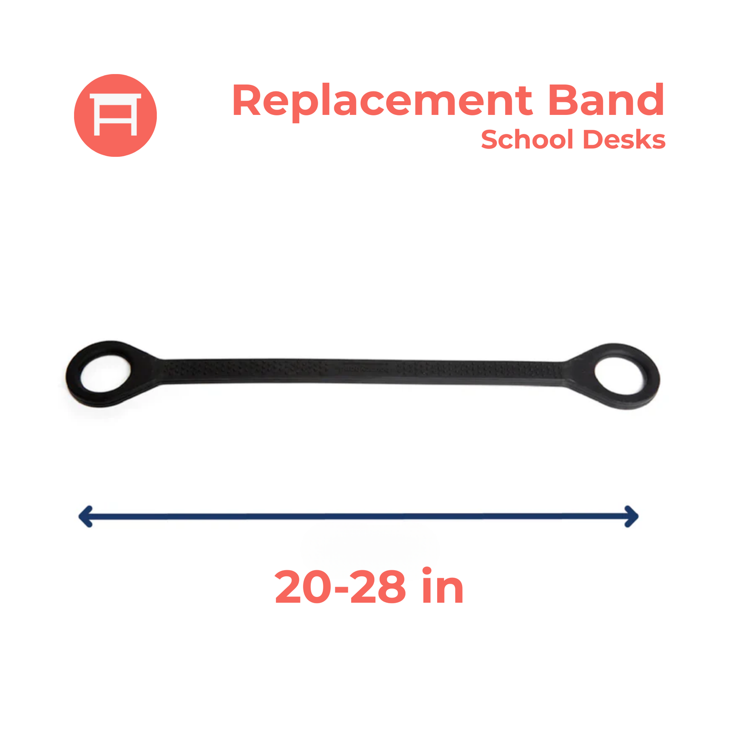 Bouncyband® Authentic Replacement Tension Band for School Desks 20–28"