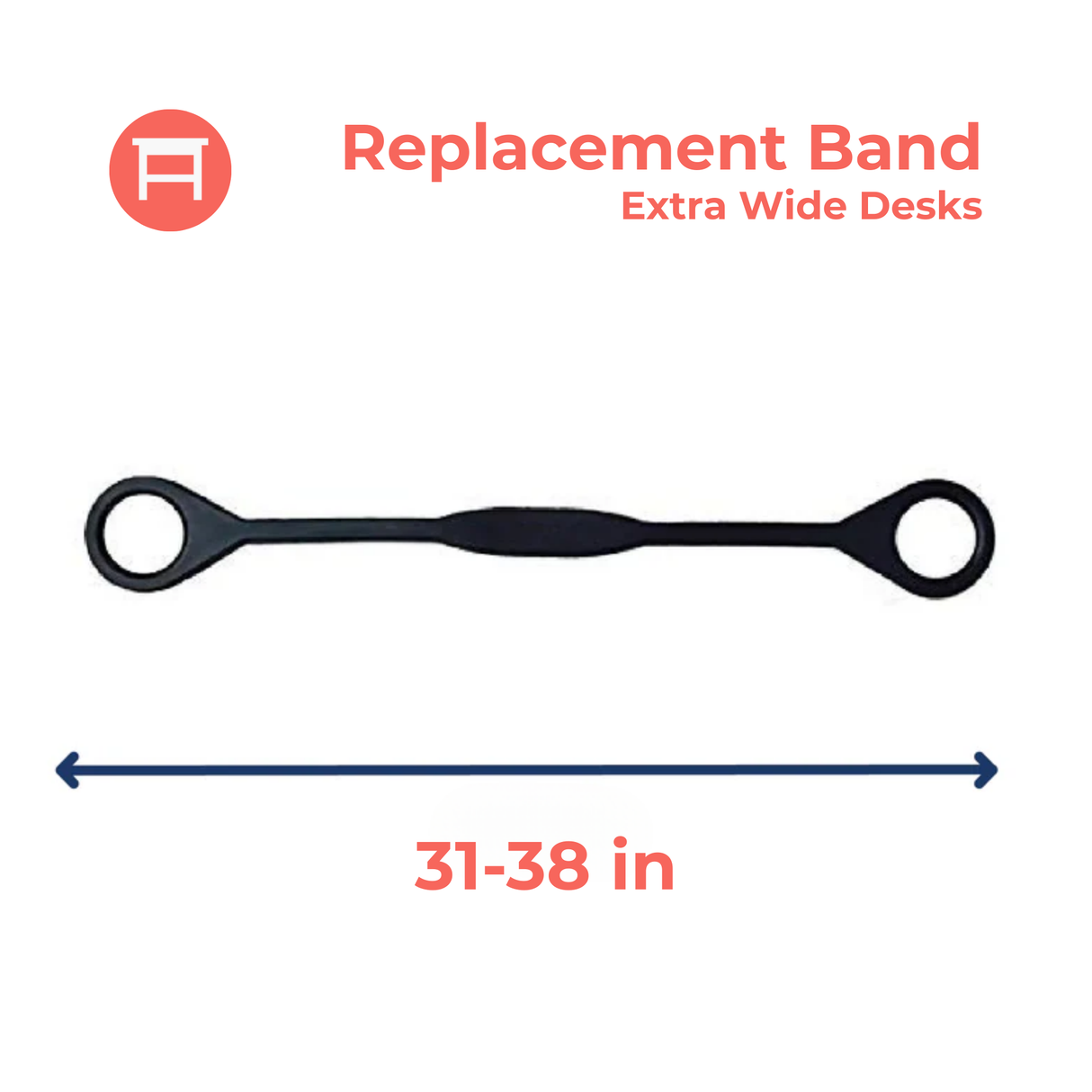 Bouncyband® Authentic Replacement Tension Band for Wide School Desks 31–38"