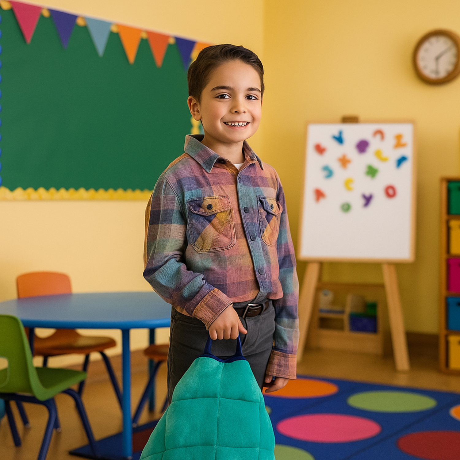 Comfy & Portable Weighted Sensory Lap Pad for Kids by Bouncyband®