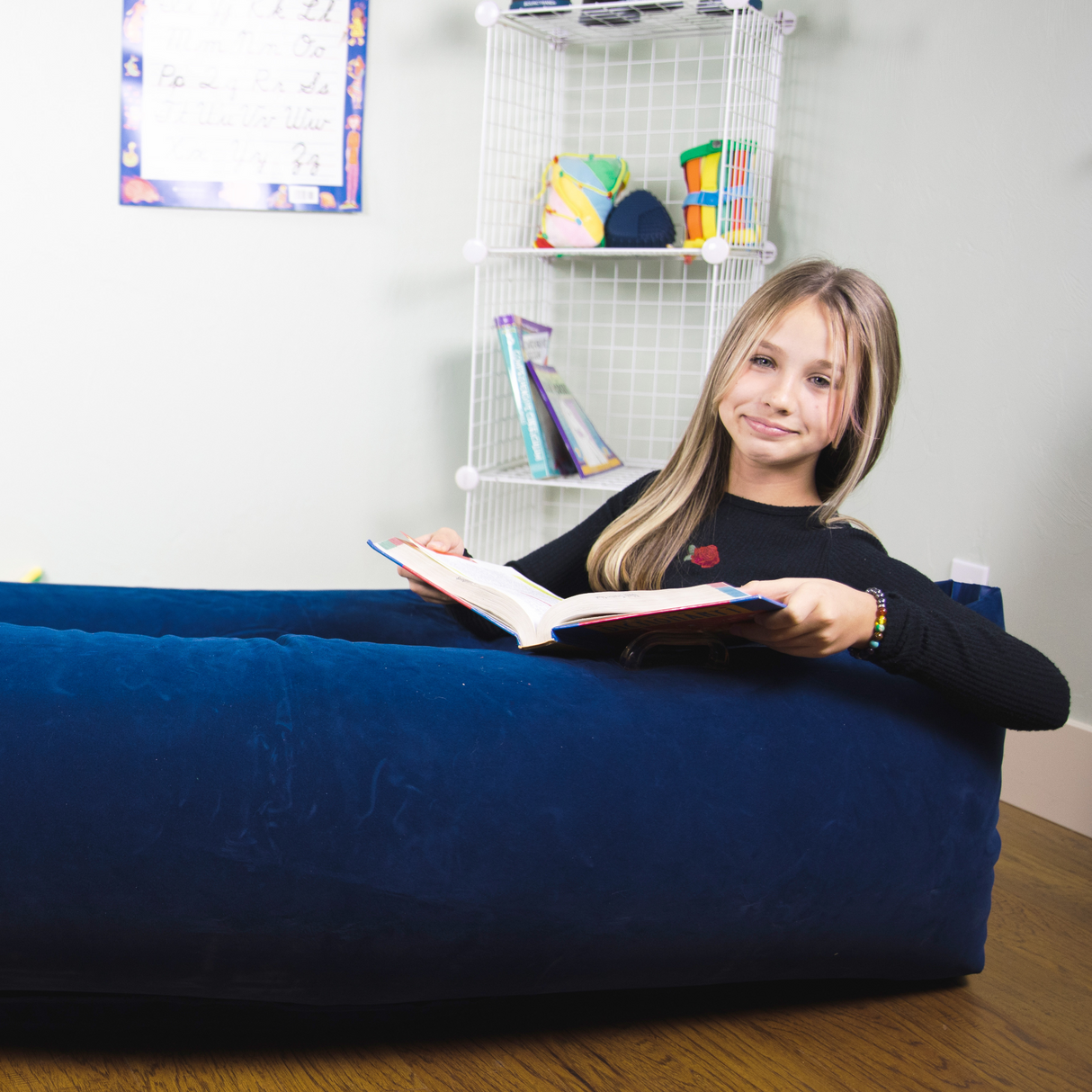 Comfy Hugging Peapod Large 80" for 2-3 Kids by Bouncyband® *Electric Pump Included