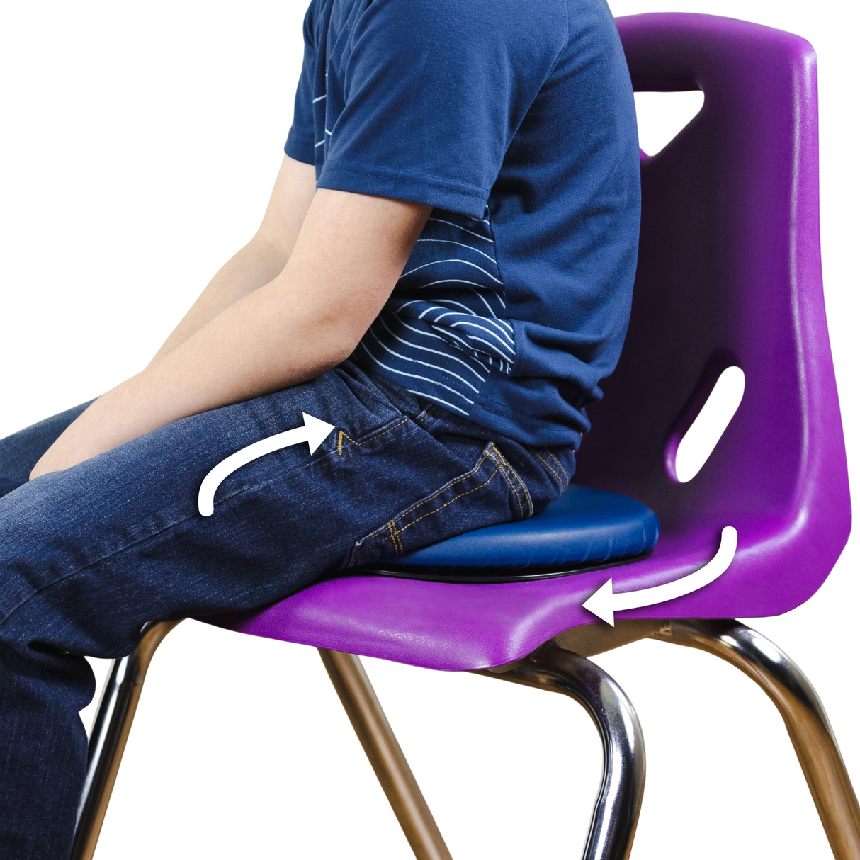 Sit & Twist Active Seat Cushion for Elementary/Middle/High School Kids by Bouncyband®