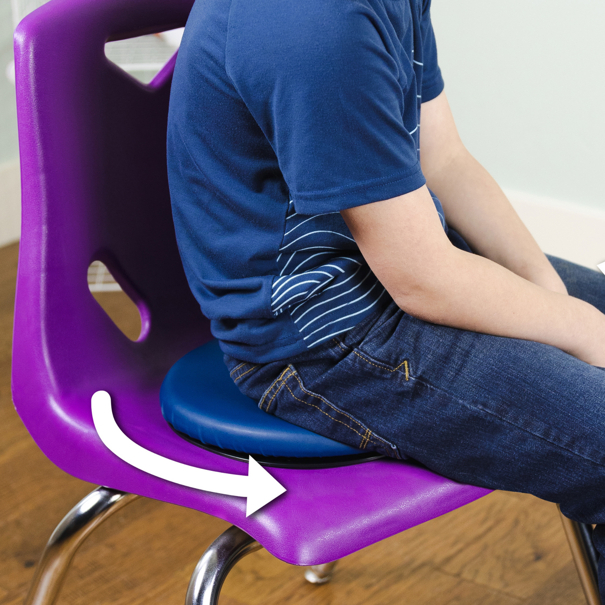 Sit & Twist Active Seat Cushion for Elementary/Middle/High School Kids by Bouncyband®
