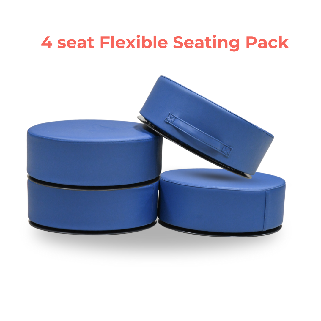 Soft-Twisty Floor Seat 4 pc Flexible Seating Pack by Bouncyband®