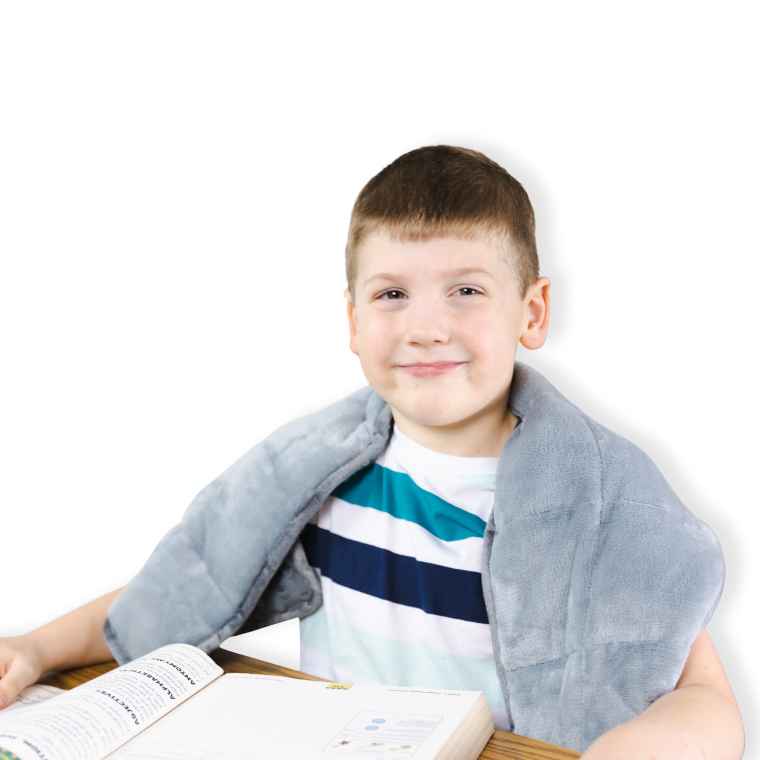 Sensory Weighted Dual Texture Shoulder Wrap for Kids, 40x12" by Bouncyband®