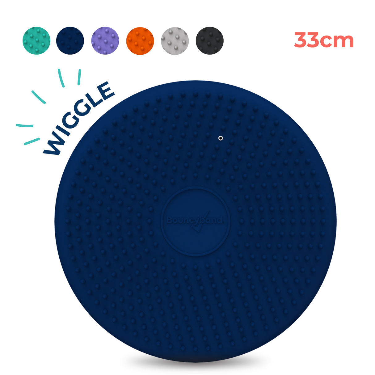 Wiggle Seat Big Sensory Chair Cushion for Elementary/Middle/High School Kids by Bouncyband®