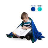 Soft Fleece Weighted 7lb Small Sensory Blanket for Kids, 56x36" by Bouncyband®