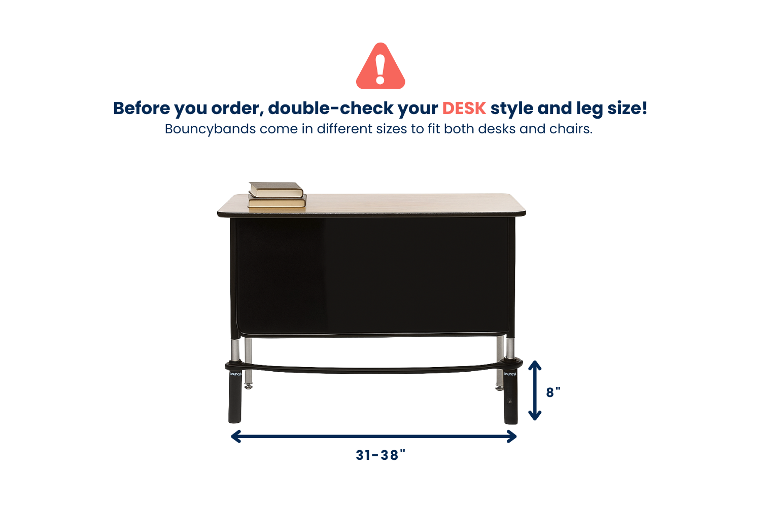 Extra Wide Desk vs. Chair Reminder Chart