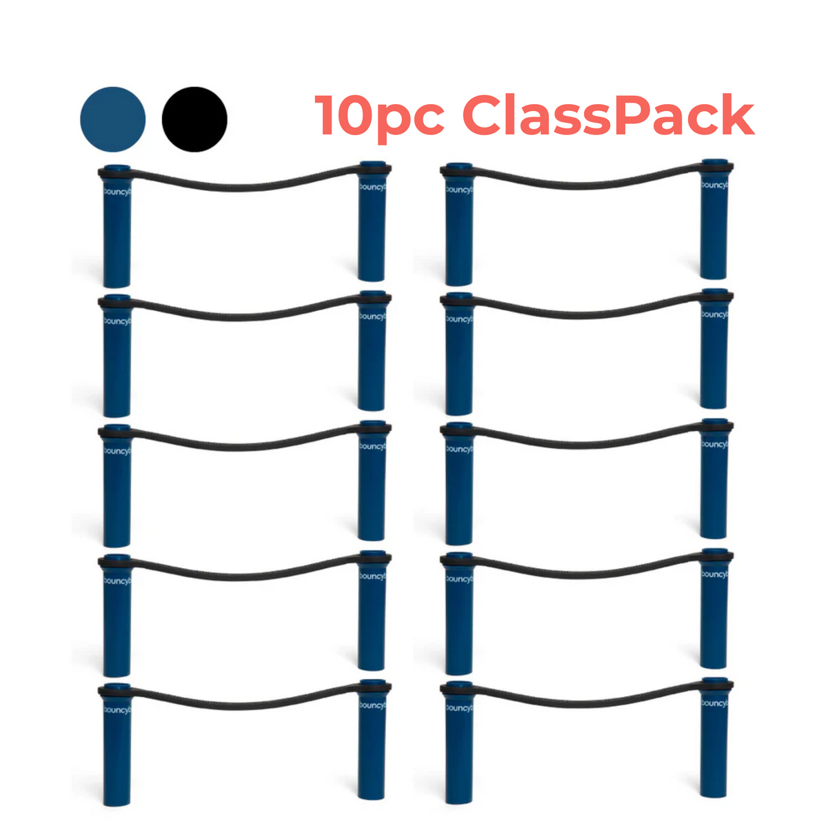 Bouncyband® 10pc ClassPack for School Desks 20–28"