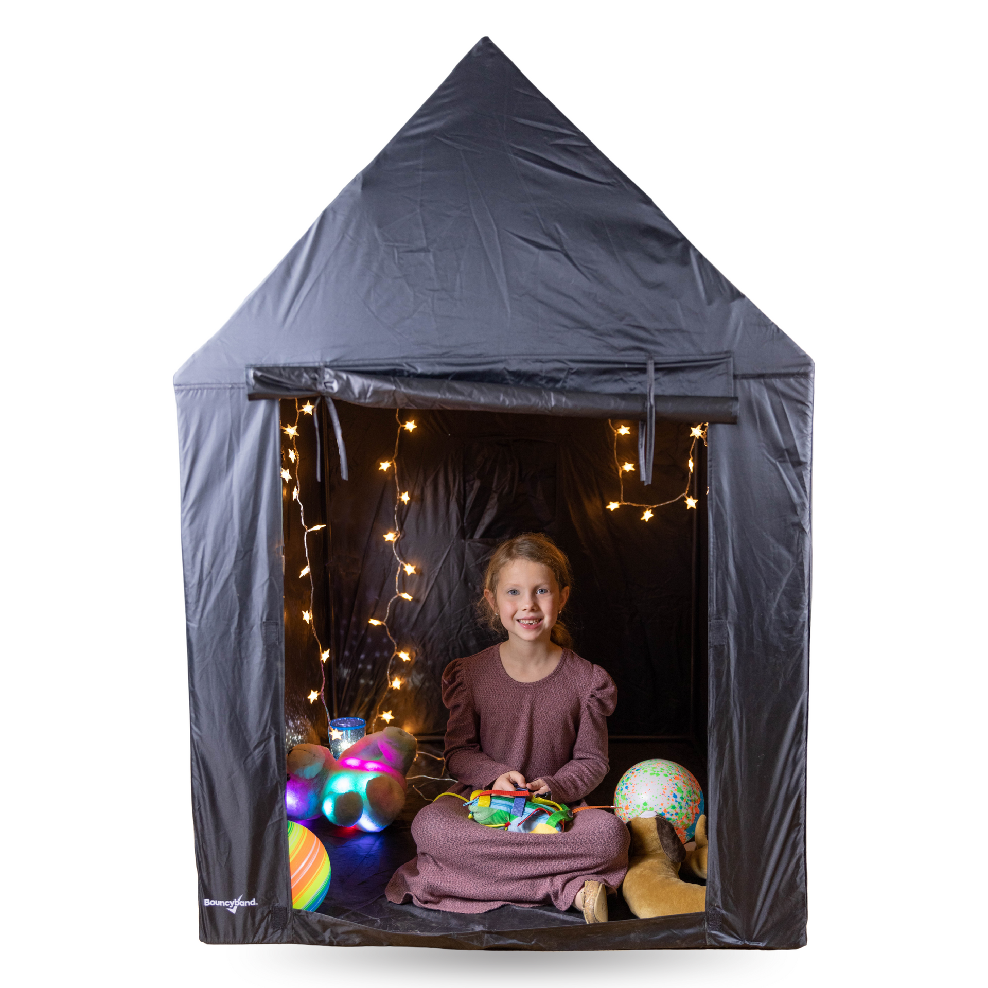 sensory tent for adults Bouncyband Indoor Framed Sensory Dark Den