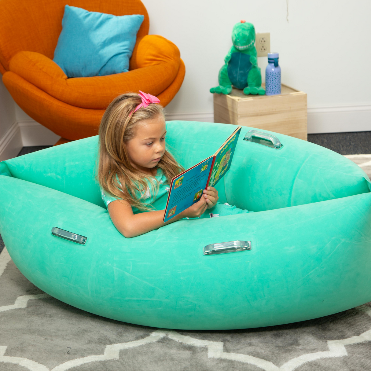 Comfy Hugging Peapod Small 48” for Pre-K/Elementary School Kids by Bouncyband® *Electric Pump Included