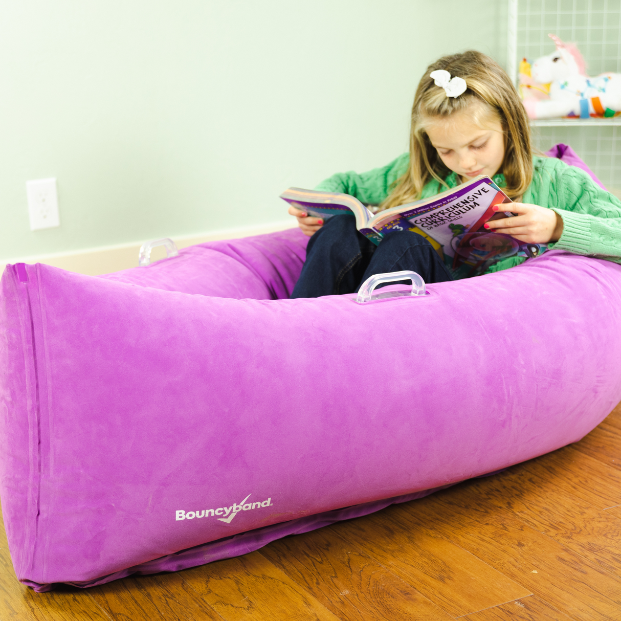 Comfy Hugging Peapod Medium 60" for Elementary/Middle School Kids by Bouncyband® *Electric Pump Included
