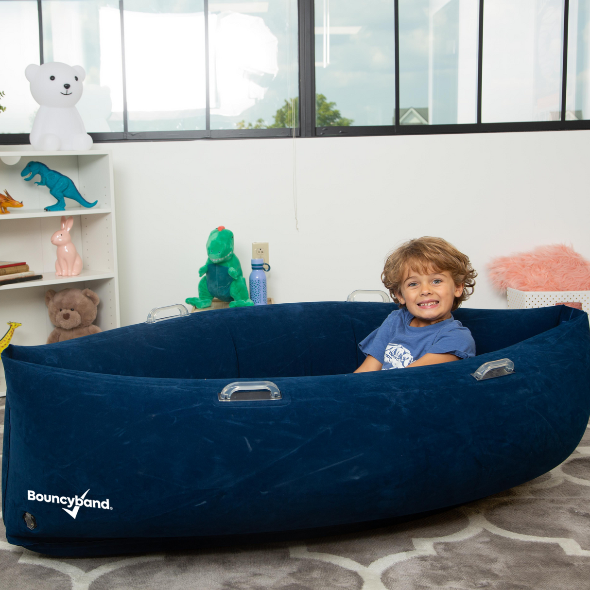 Comfy Hugging Peapod Medium 60" for Elementary/Middle School Kids by Bouncyband® *Electric Pump Included