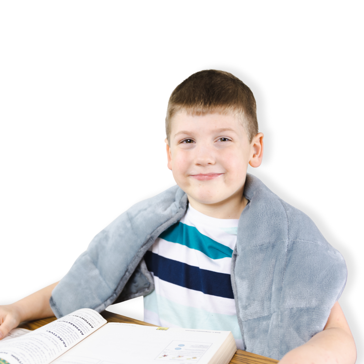Sensory Weighted Dual Texture Shoulder Wrap for Kids, 40x12" by Bouncyband®