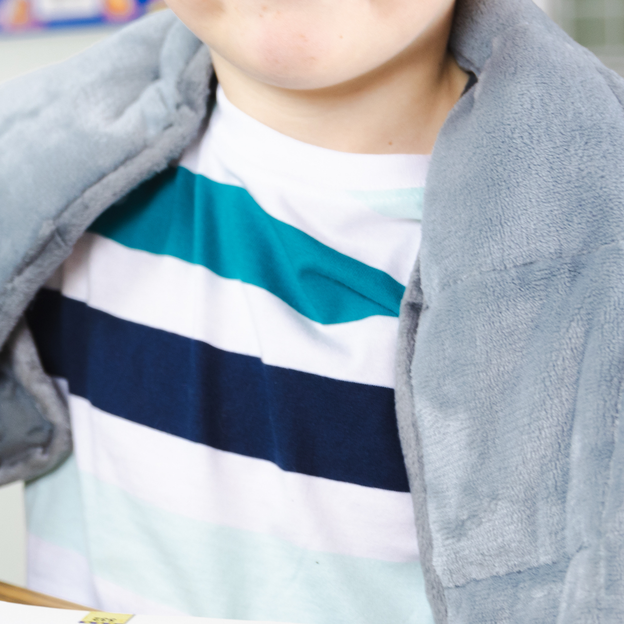 Sensory Weighted Dual Texture Shoulder Wrap for Kids, 40x12" by Bouncyband®
