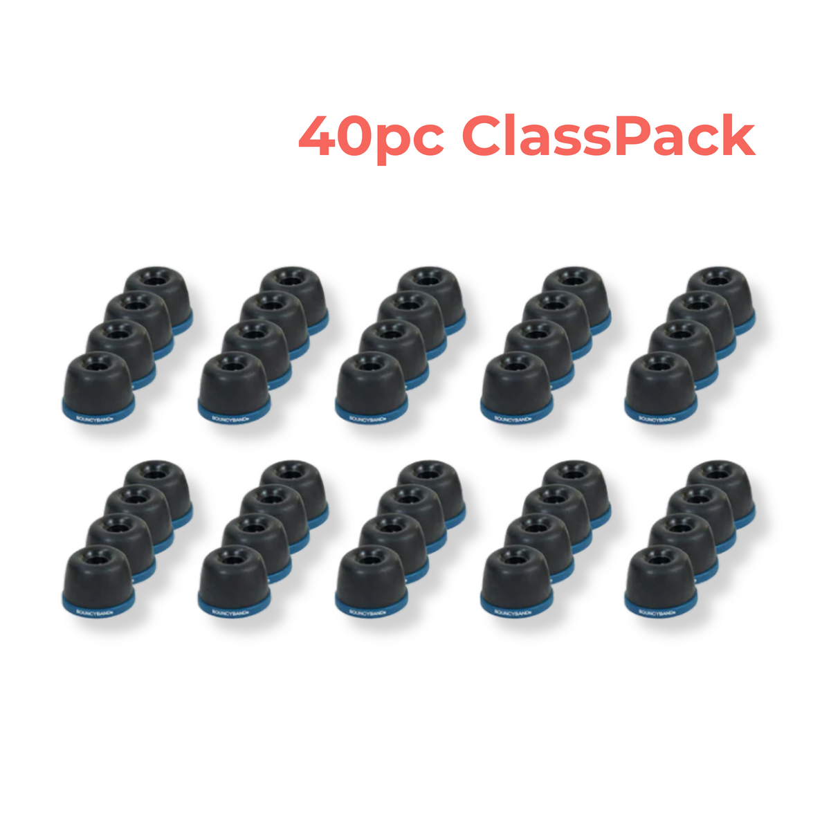 Wiggle Wobble Chair Feet 40pc ClassPack for 10 Chairs by Bouncyband®