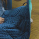 Soft Fleece Weighted 7lb Small Sensory Blanket for Kids, 56x36" by Bouncyband®
