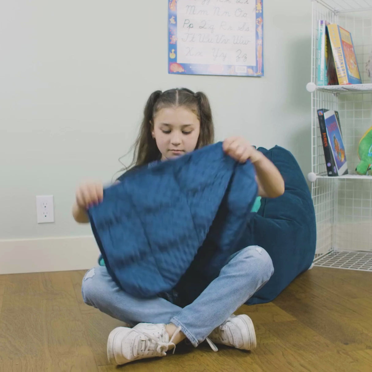 Comfy & Portable Weighted Sensory Lap Pad for Kids by Bouncyband®