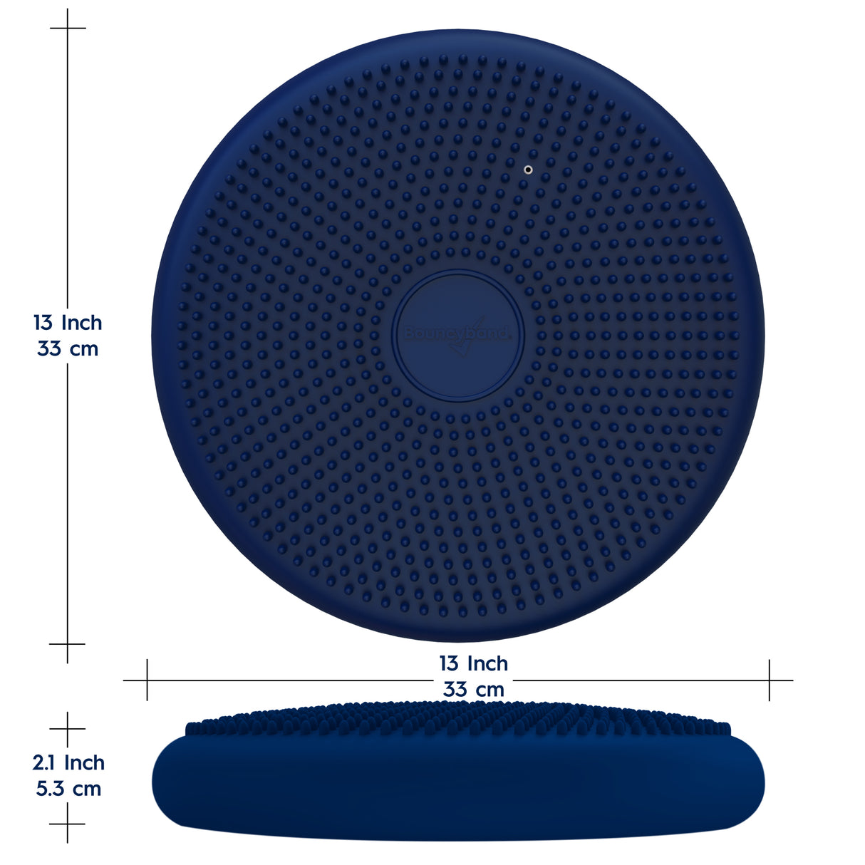 Wiggle Seat Antimicrobial Big Sensory Chair Cushion for Elementary/Middle/High School Kids by Bouncyband®