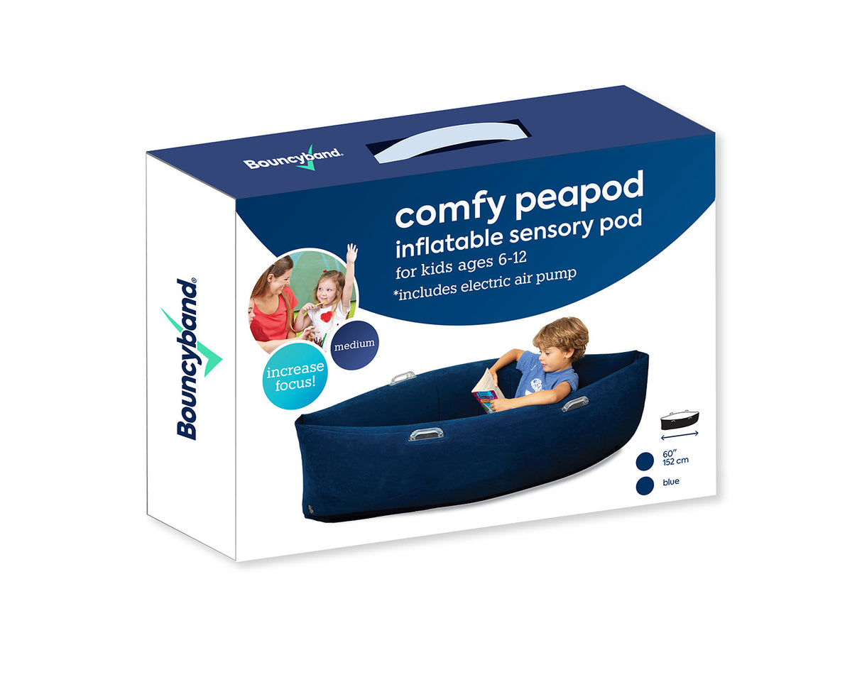 Comfy Hugging Peapod Medium 60" for Elementary/Middle School Kids by Bouncyband® *Electric Pump Included