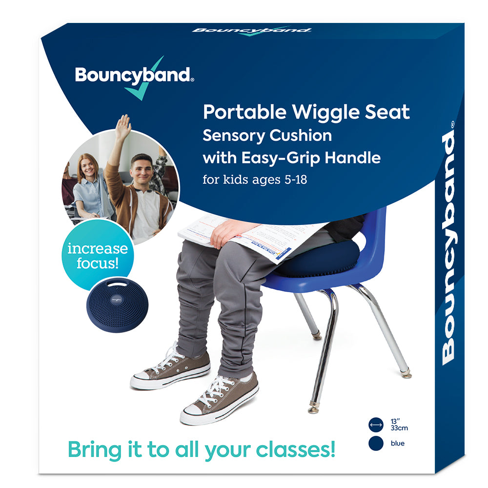 Wiggle Seat Big Portable Sensory Chair Cushion for Elementary/Middle/High School Kids by Bouncyband®