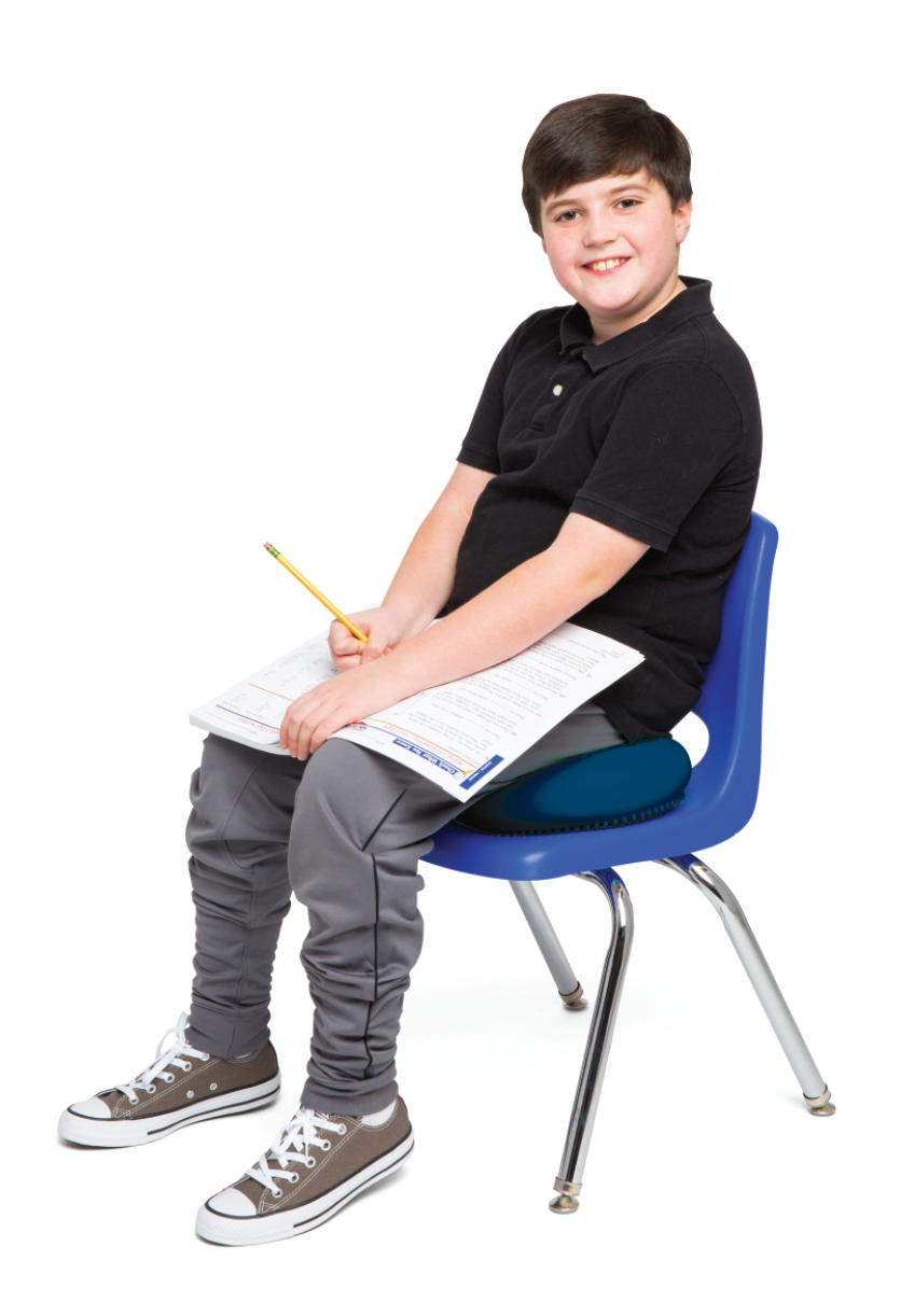 Wiggle Seat Antimicrobial Big Sensory Chair Cushion for Elementary/Middle/High School Kids by Bouncyband®