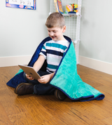 Soft Fleece Weighted 7lb Small Sensory Blanket for Kids, 56x36" by Bouncyband®