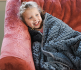 Soft Fleece Weighted 10lb Medium Sensory Blanket for Kids, 65x45” by Bouncyband®