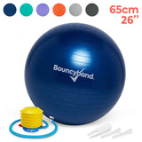 Balance Ball Chair 65cm Non-Rolling for High School Kids by Bouncyband®