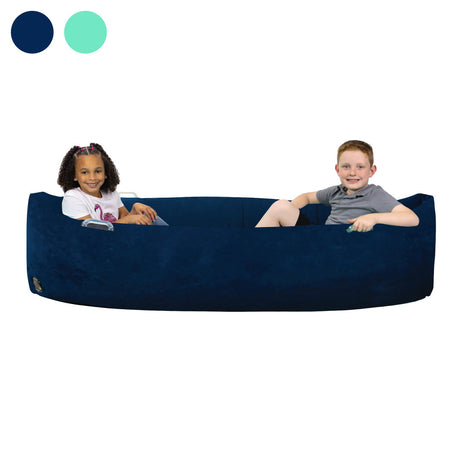 Comfy Hugging Peapod Large 80" for 2-3 Kids by Bouncyband® *Electric Pump Included